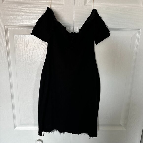 Mistress Rocks Black Jersey Mini Bodycon Dress Size M - Picture 1 of 4
